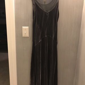 Calvin Klein grey velvet dress NWT, size 8